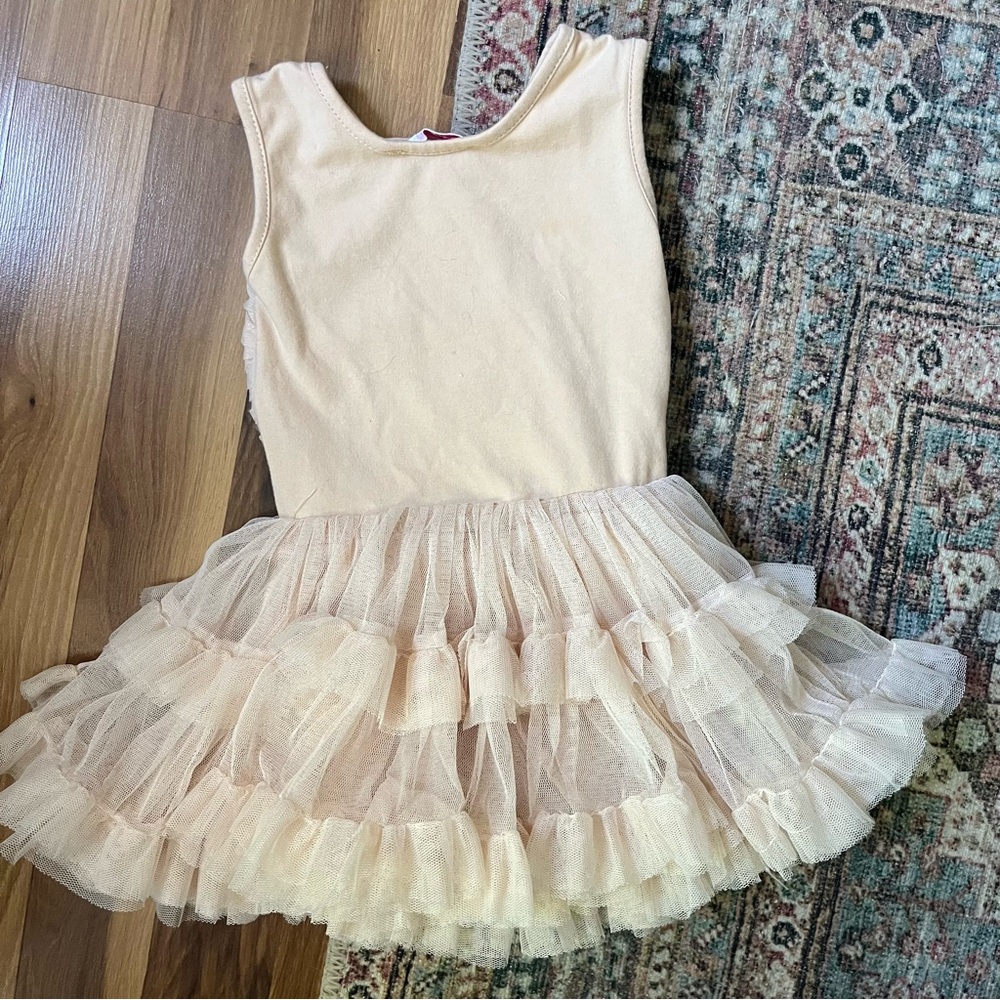 Popatu Girl's Ivory Petti Tutu Dress Size 12 M - Picture 2 of 5